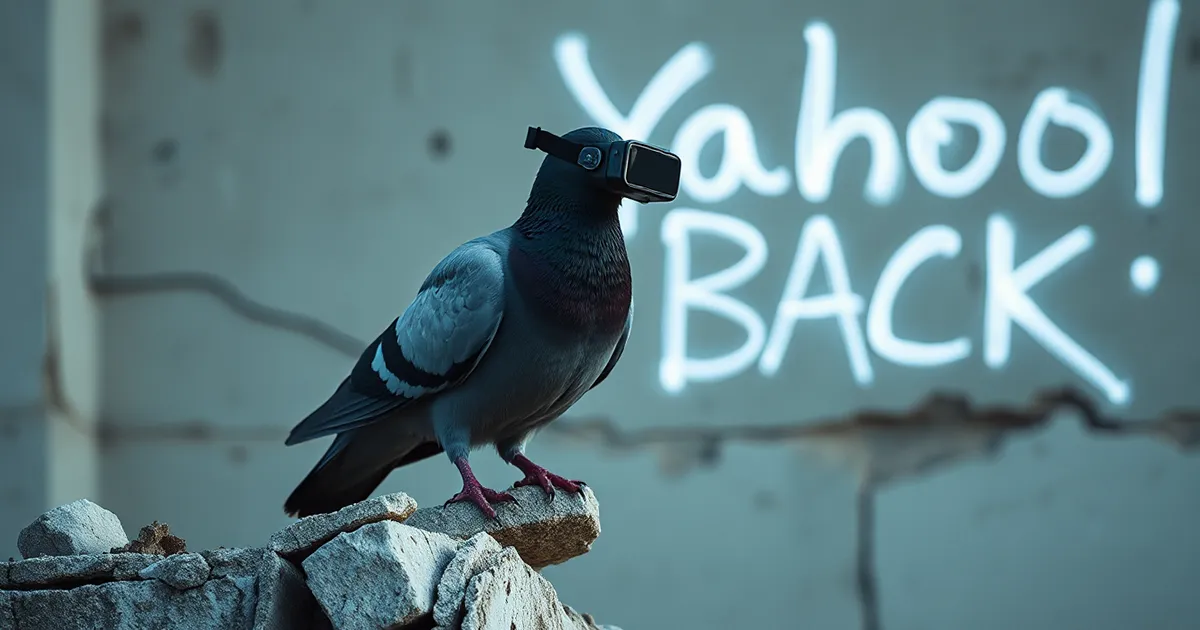 Vogel mit KI-Brille